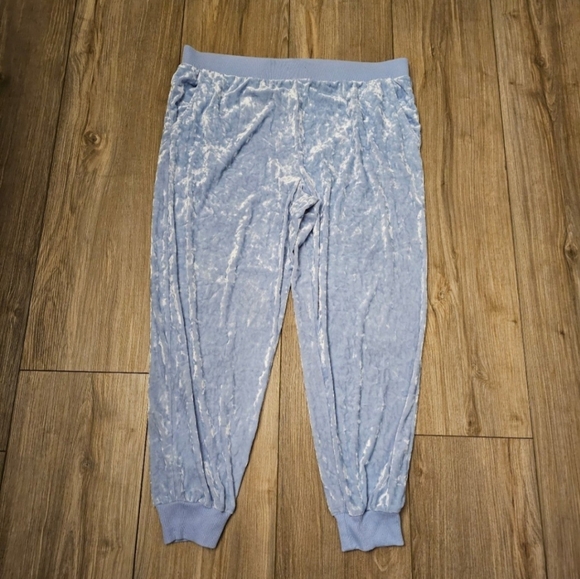 Light Blue Aerie Velvet Joggers Sz XL - Picture 7 of 9